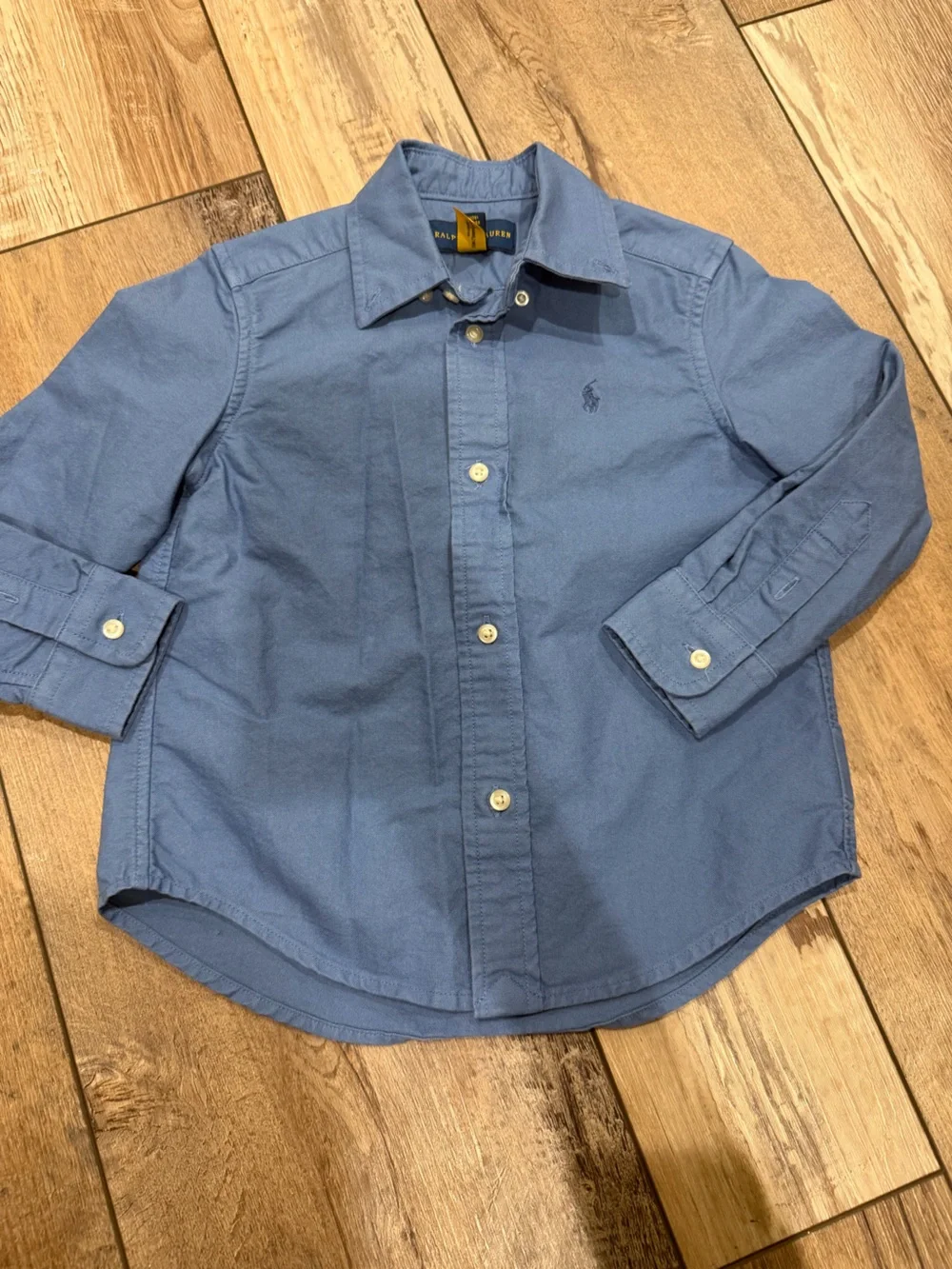 Ralph Lauren Boys Oxford Shirt in Bastille Blue Size 3